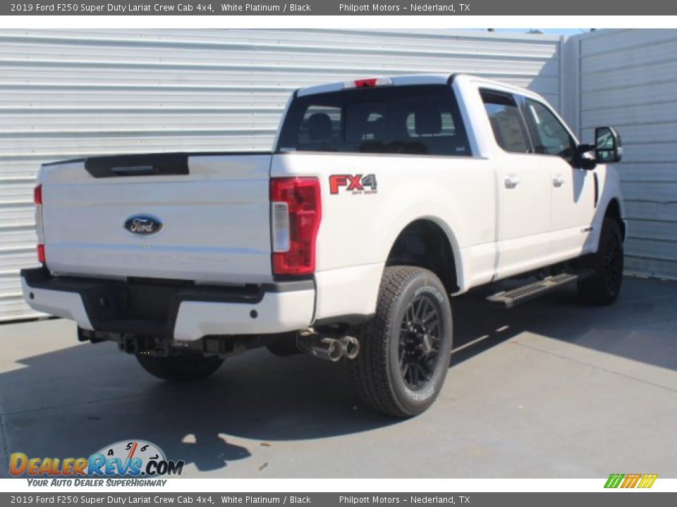 2019 Ford F250 Super Duty Lariat Crew Cab 4x4 White Platinum / Black Photo #8