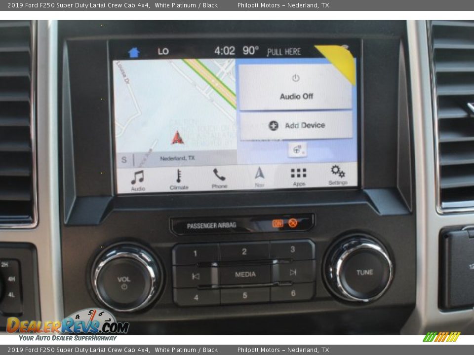 2019 Ford F250 Super Duty Lariat Crew Cab 4x4 White Platinum / Black Photo #12