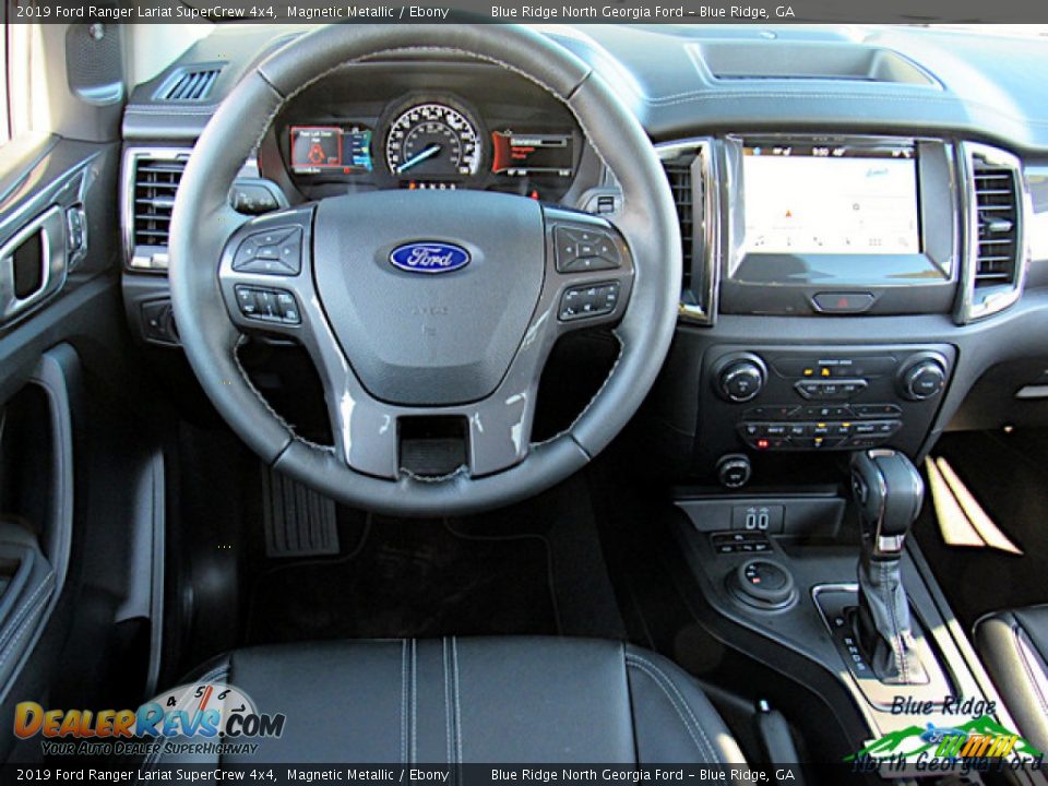 2019 Ford Ranger Lariat SuperCrew 4x4 Magnetic Metallic / Ebony Photo #14