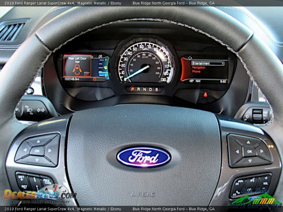 2019 Ford Ranger Lariat SuperCrew 4x4 Magnetic Metallic / Ebony Photo #17