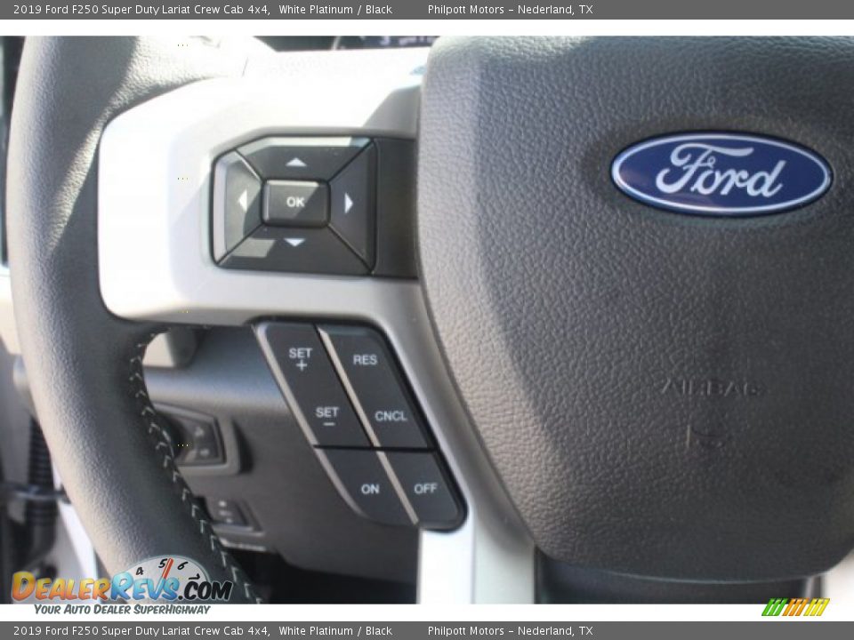 2019 Ford F250 Super Duty Lariat Crew Cab 4x4 White Platinum / Black Photo #16
