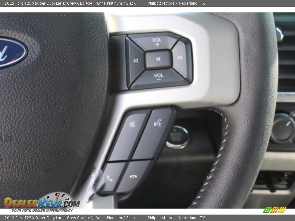 2019 Ford F250 Super Duty Lariat Crew Cab 4x4 White Platinum / Black Photo #17