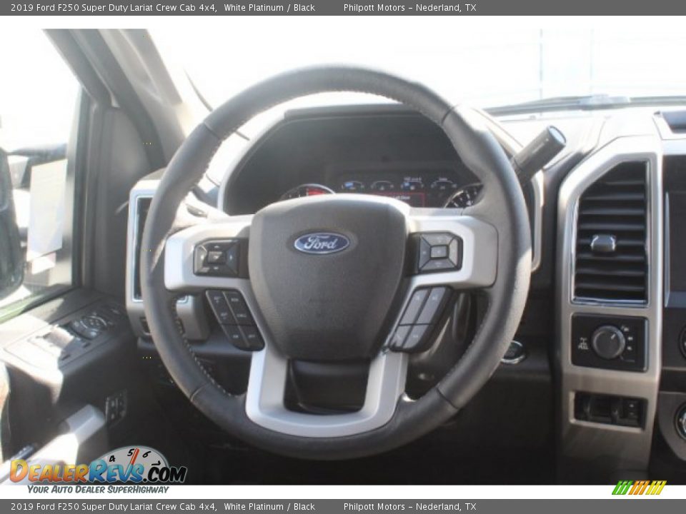 2019 Ford F250 Super Duty Lariat Crew Cab 4x4 White Platinum / Black Photo #21