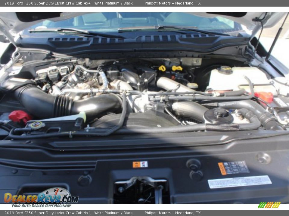2019 Ford F250 Super Duty Lariat Crew Cab 4x4 White Platinum / Black Photo #23