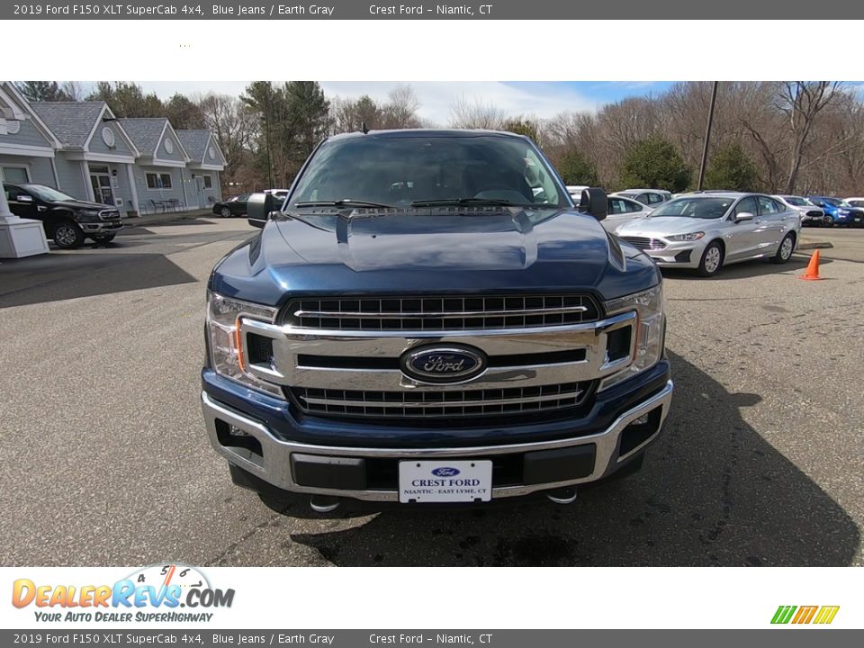 2019 Ford F150 XLT SuperCab 4x4 Blue Jeans / Earth Gray Photo #2