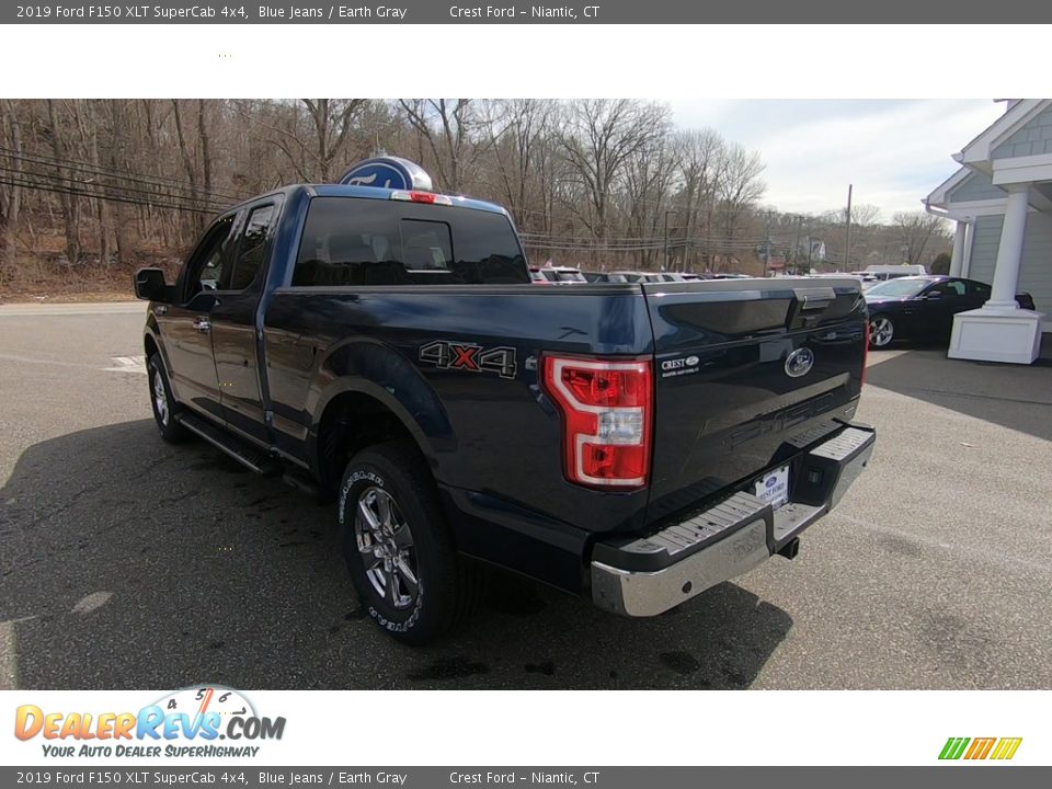 2019 Ford F150 XLT SuperCab 4x4 Blue Jeans / Earth Gray Photo #5