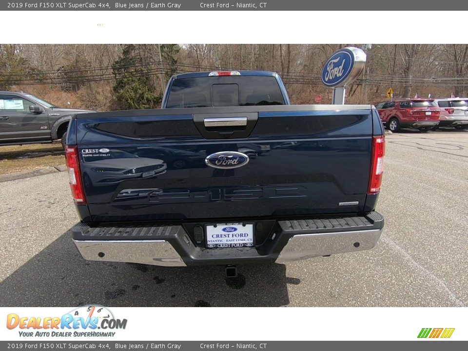 2019 Ford F150 XLT SuperCab 4x4 Blue Jeans / Earth Gray Photo #6