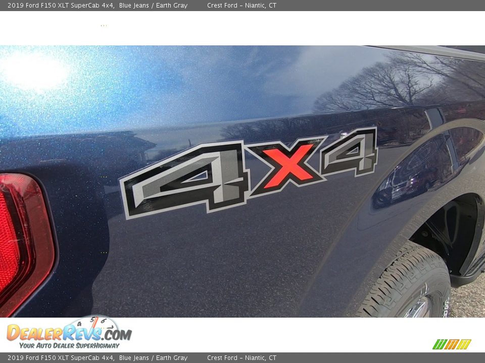 2019 Ford F150 XLT SuperCab 4x4 Blue Jeans / Earth Gray Photo #9