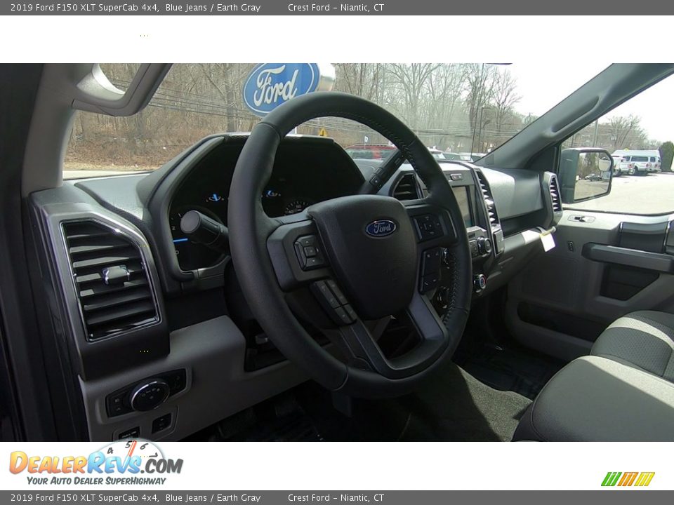 2019 Ford F150 XLT SuperCab 4x4 Blue Jeans / Earth Gray Photo #10