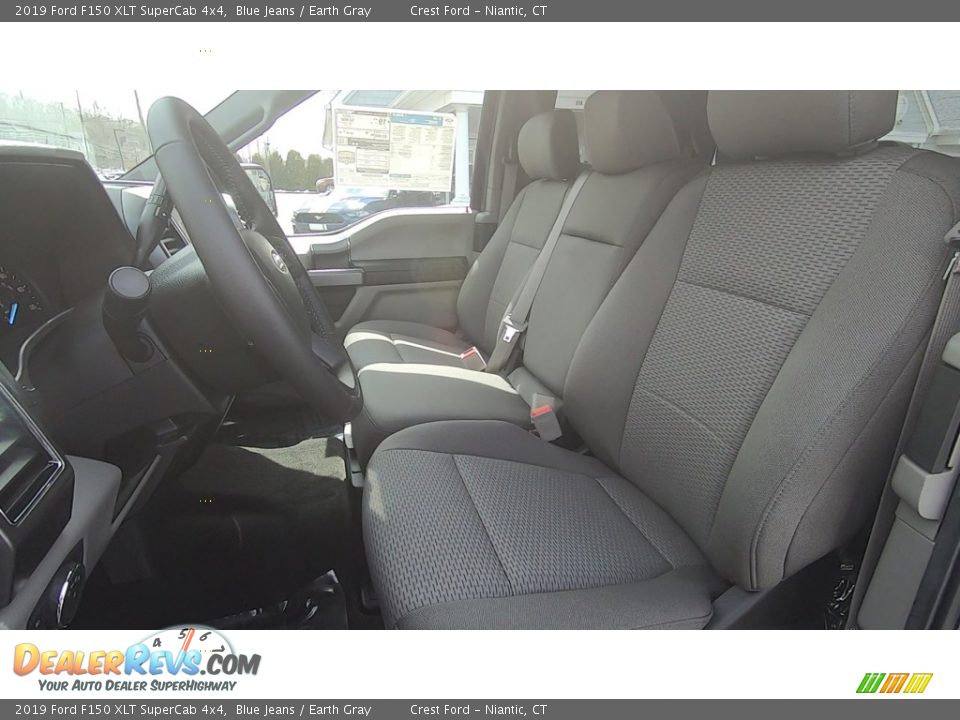 2019 Ford F150 XLT SuperCab 4x4 Blue Jeans / Earth Gray Photo #11