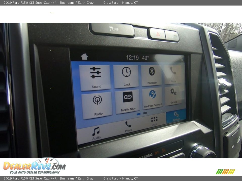 2019 Ford F150 XLT SuperCab 4x4 Blue Jeans / Earth Gray Photo #14