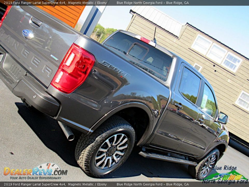2019 Ford Ranger Lariat SuperCrew 4x4 Magnetic Metallic / Ebony Photo #31
