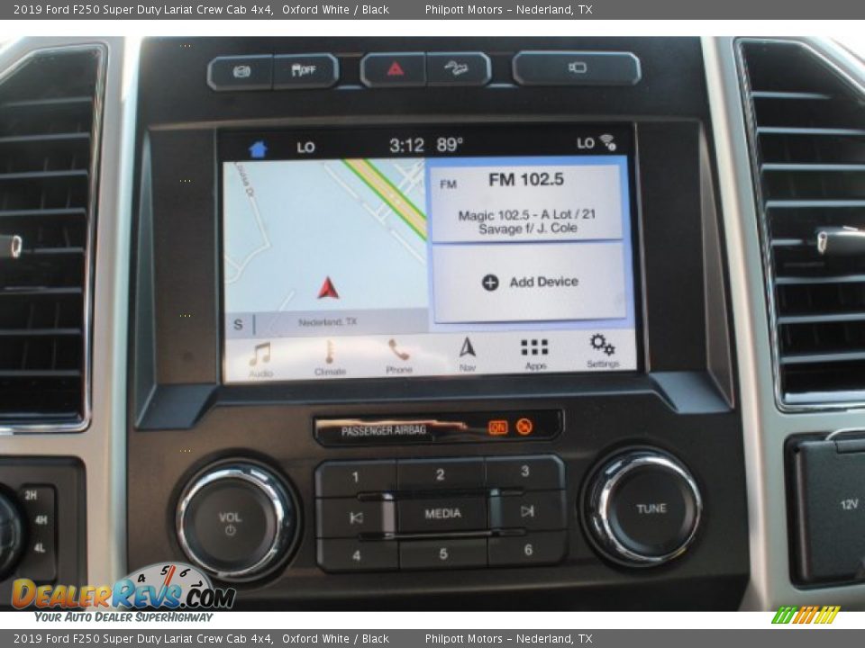 2019 Ford F250 Super Duty Lariat Crew Cab 4x4 Oxford White / Black Photo #12
