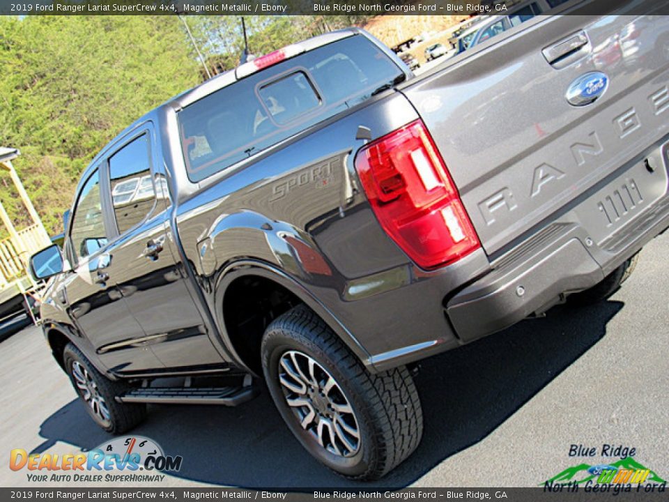 2019 Ford Ranger Lariat SuperCrew 4x4 Magnetic Metallic / Ebony Photo #32