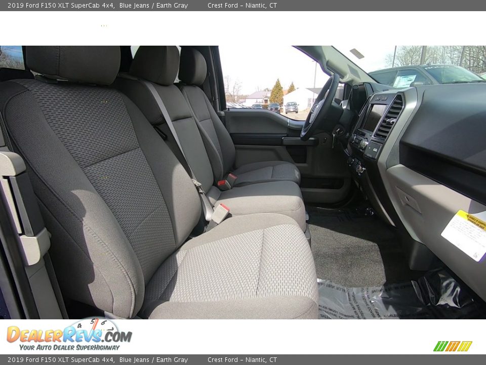 2019 Ford F150 XLT SuperCab 4x4 Blue Jeans / Earth Gray Photo #23