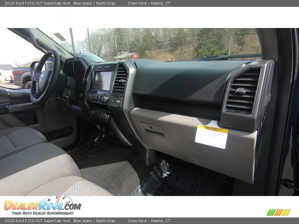 2019 Ford F150 XLT SuperCab 4x4 Blue Jeans / Earth Gray Photo #24