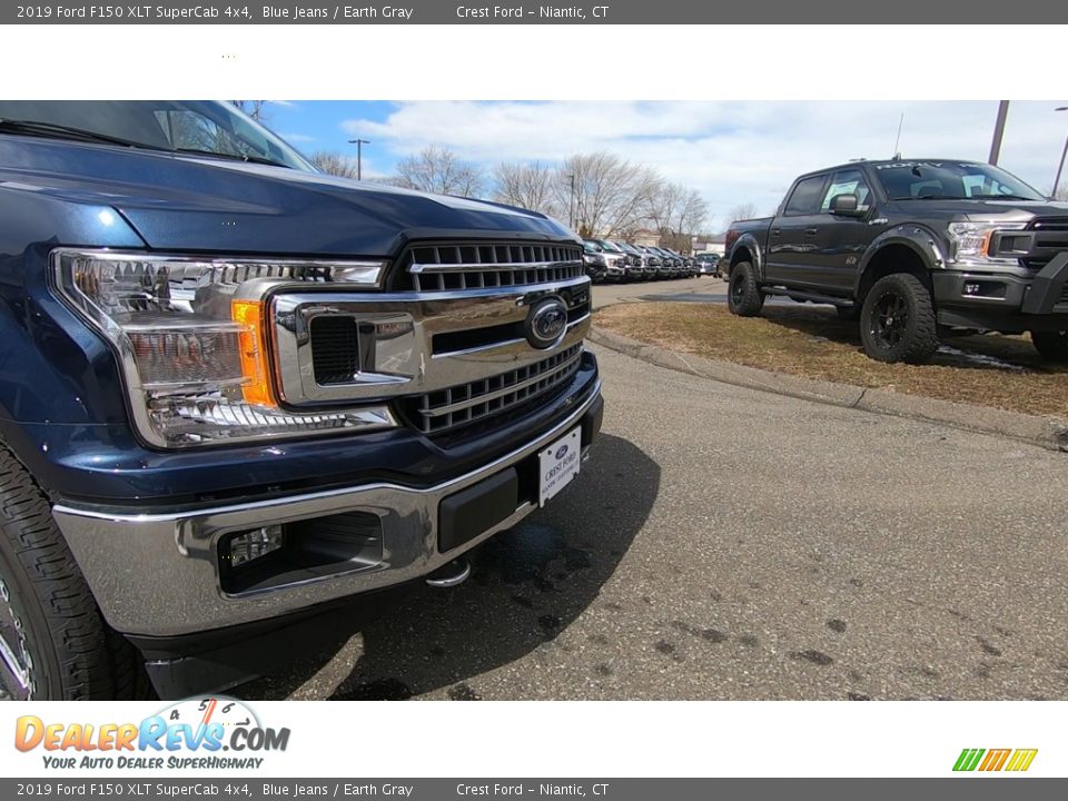 2019 Ford F150 XLT SuperCab 4x4 Blue Jeans / Earth Gray Photo #27