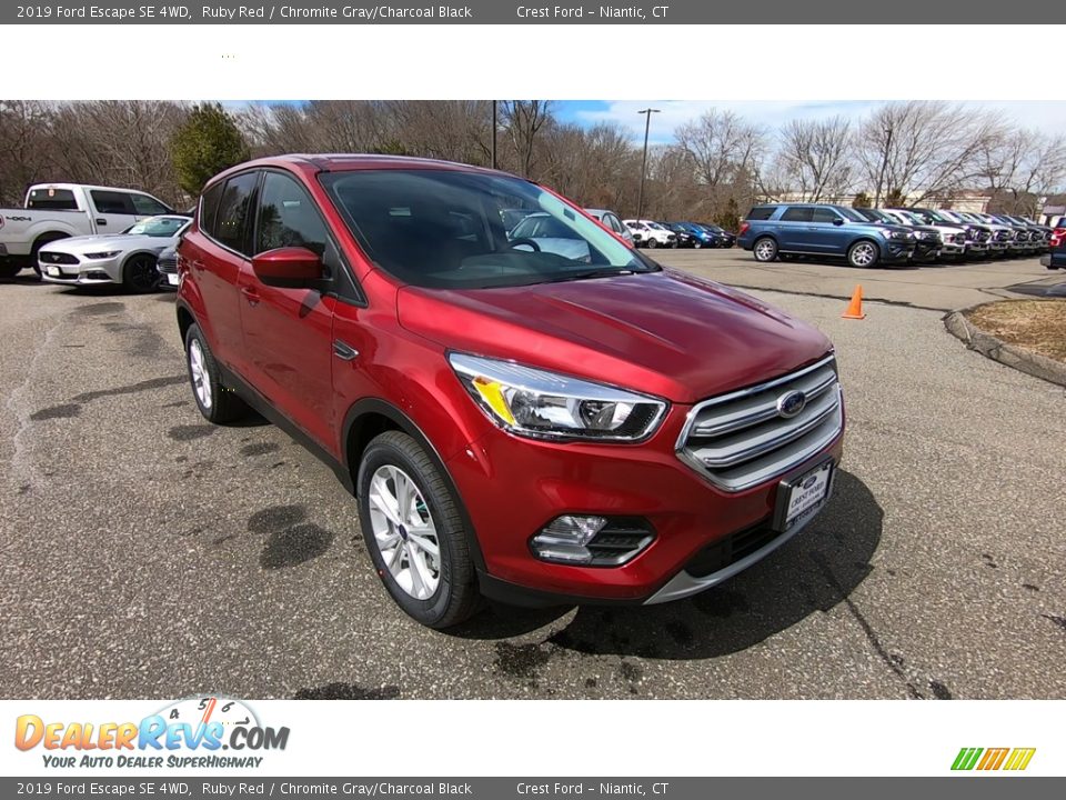 2019 Ford Escape SE 4WD Ruby Red / Chromite Gray/Charcoal Black Photo #1