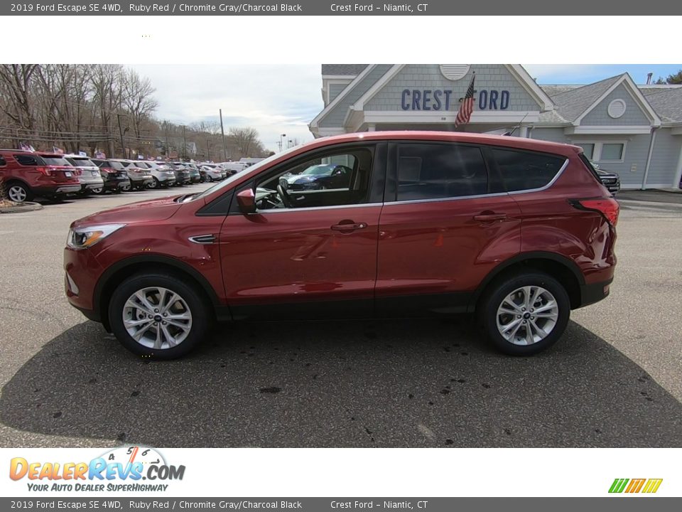 2019 Ford Escape SE 4WD Ruby Red / Chromite Gray/Charcoal Black Photo #4