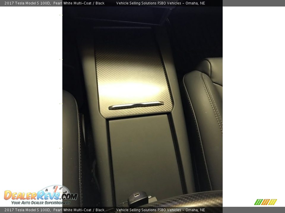 2017 Tesla Model S 100D Pearl White Multi-Coat / Black Photo #6