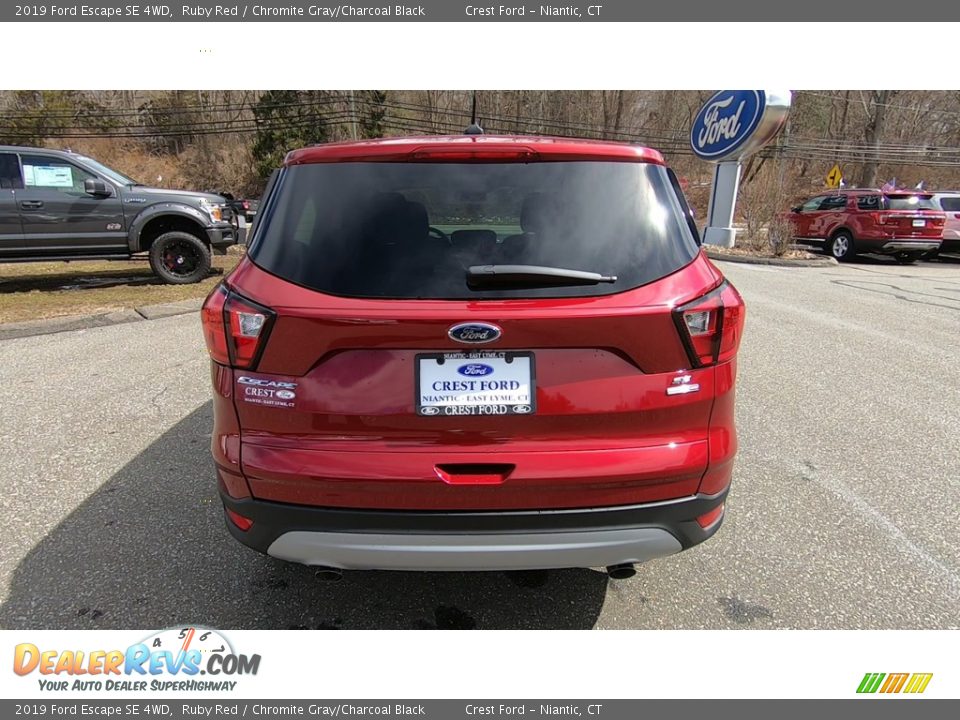 2019 Ford Escape SE 4WD Ruby Red / Chromite Gray/Charcoal Black Photo #6