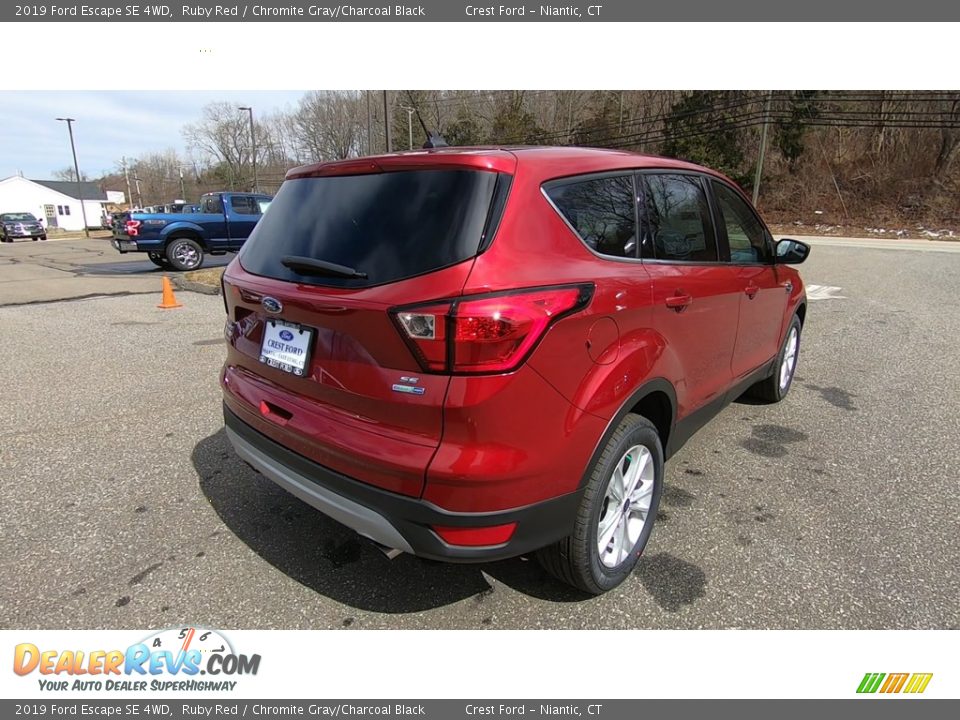 2019 Ford Escape SE 4WD Ruby Red / Chromite Gray/Charcoal Black Photo #7