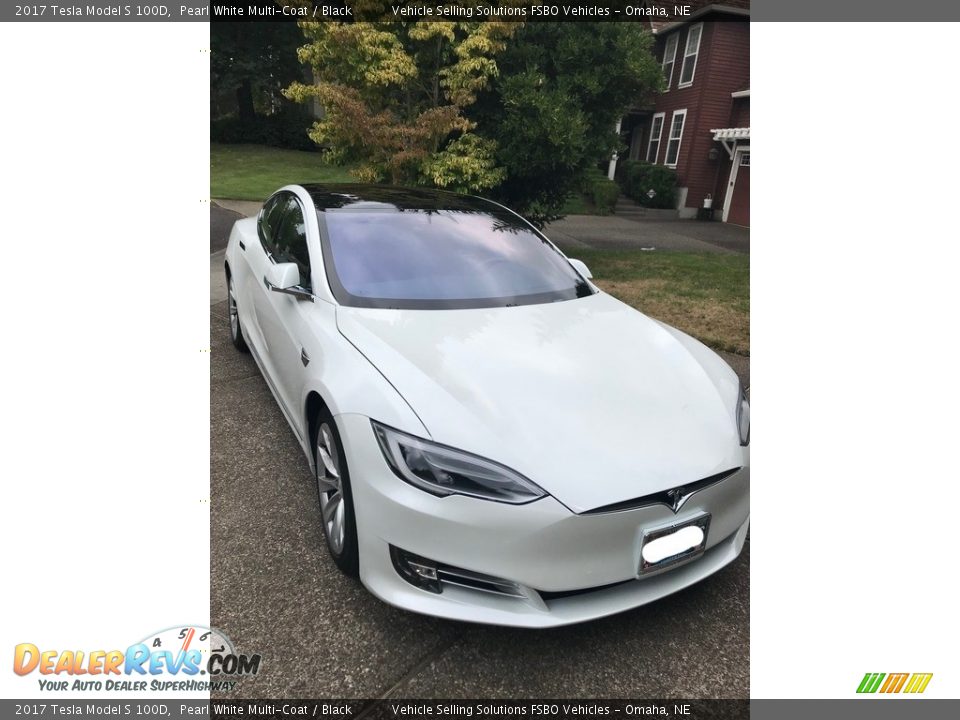 Pearl White Multi-Coat 2017 Tesla Model S 100D Photo #10