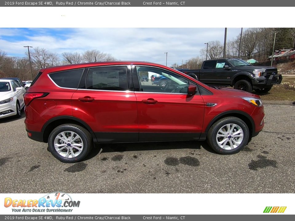 2019 Ford Escape SE 4WD Ruby Red / Chromite Gray/Charcoal Black Photo #8