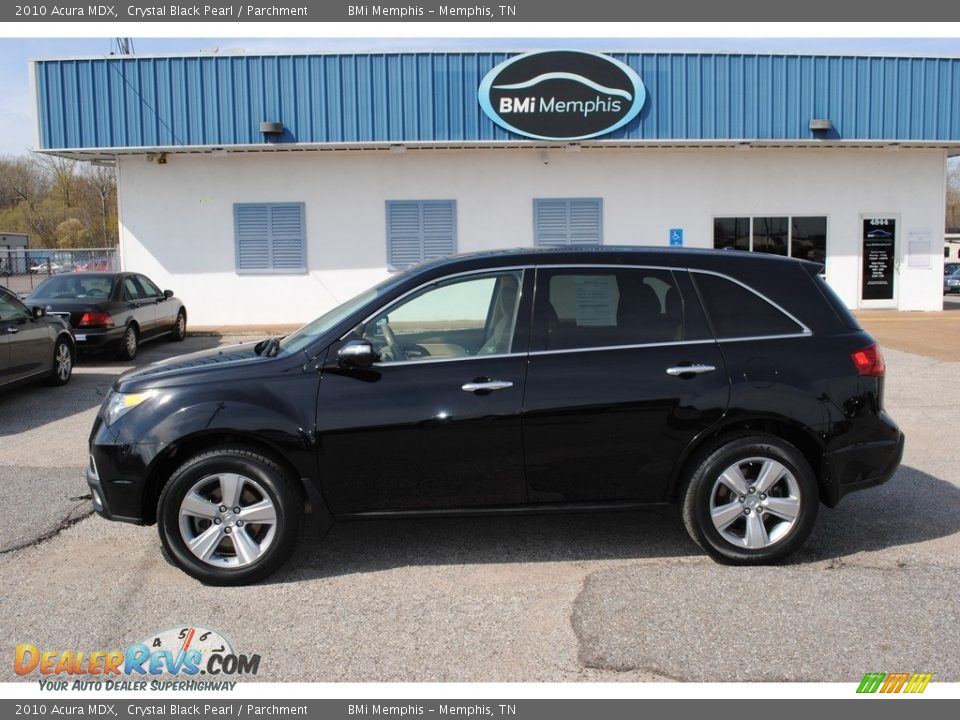 2010 Acura MDX Crystal Black Pearl / Parchment Photo #2