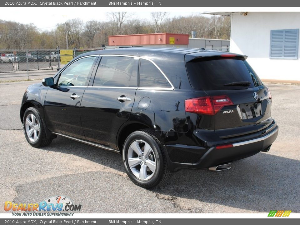 2010 Acura MDX Crystal Black Pearl / Parchment Photo #3