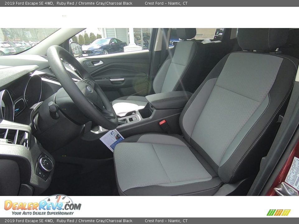 2019 Ford Escape SE 4WD Ruby Red / Chromite Gray/Charcoal Black Photo #12