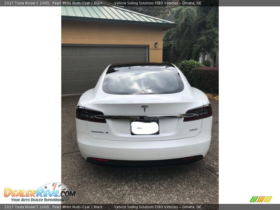 2017 Tesla Model S 100D Pearl White Multi-Coat / Black Photo #14