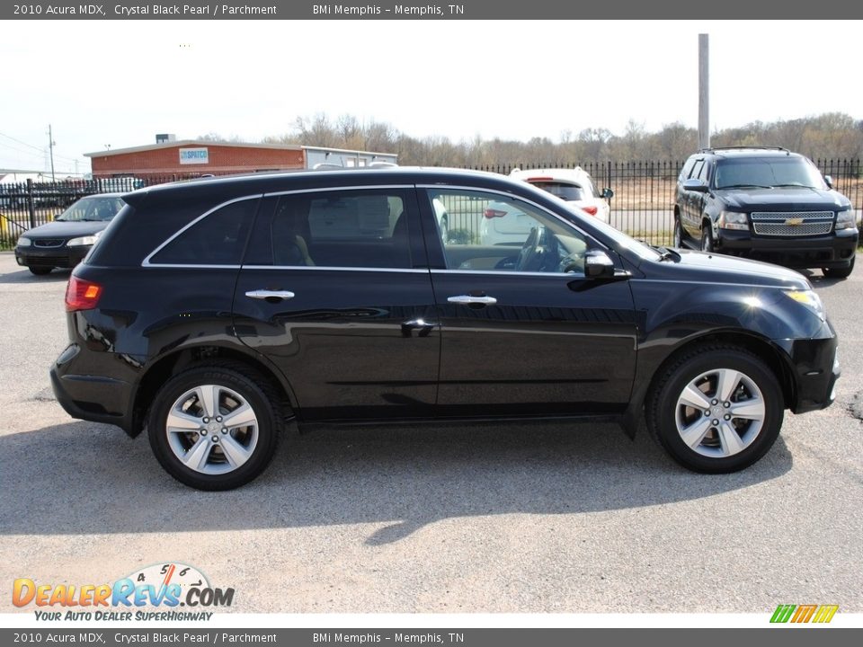 2010 Acura MDX Crystal Black Pearl / Parchment Photo #6
