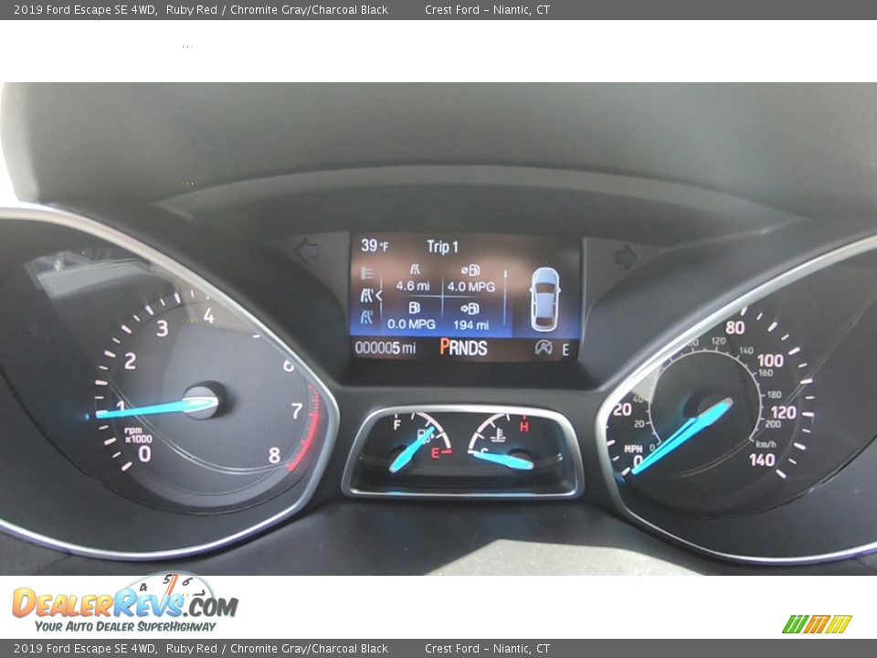 2019 Ford Escape SE 4WD Ruby Red / Chromite Gray/Charcoal Black Photo #14