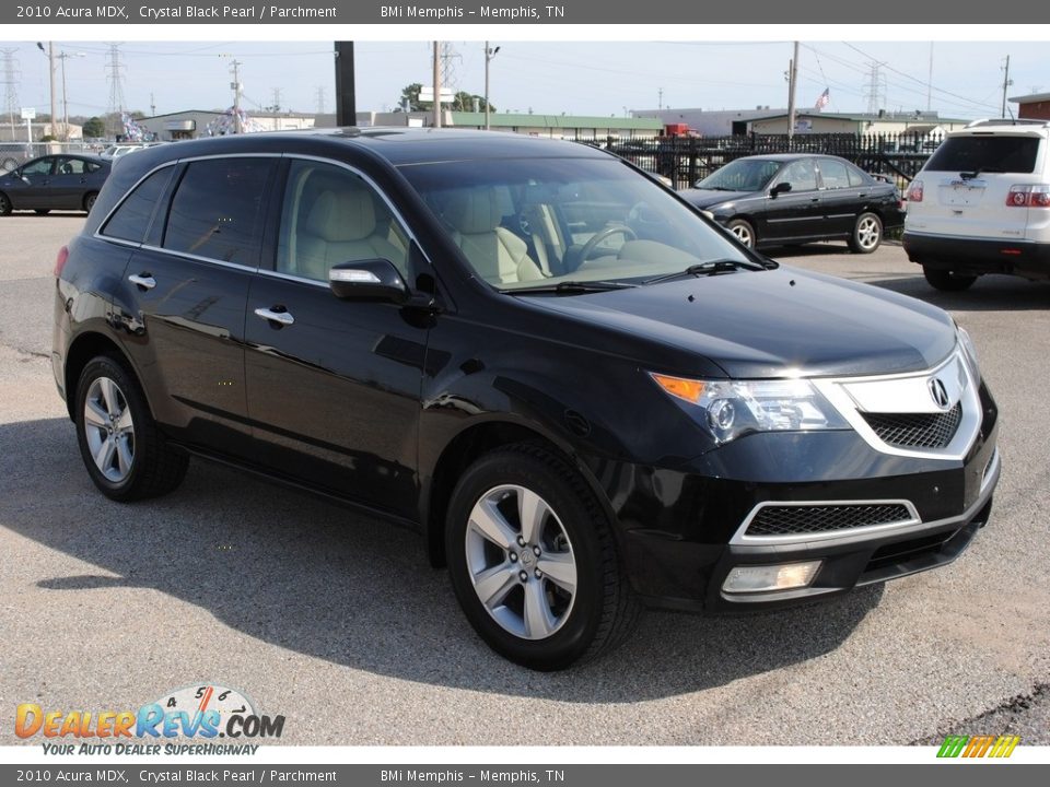 2010 Acura MDX Crystal Black Pearl / Parchment Photo #7