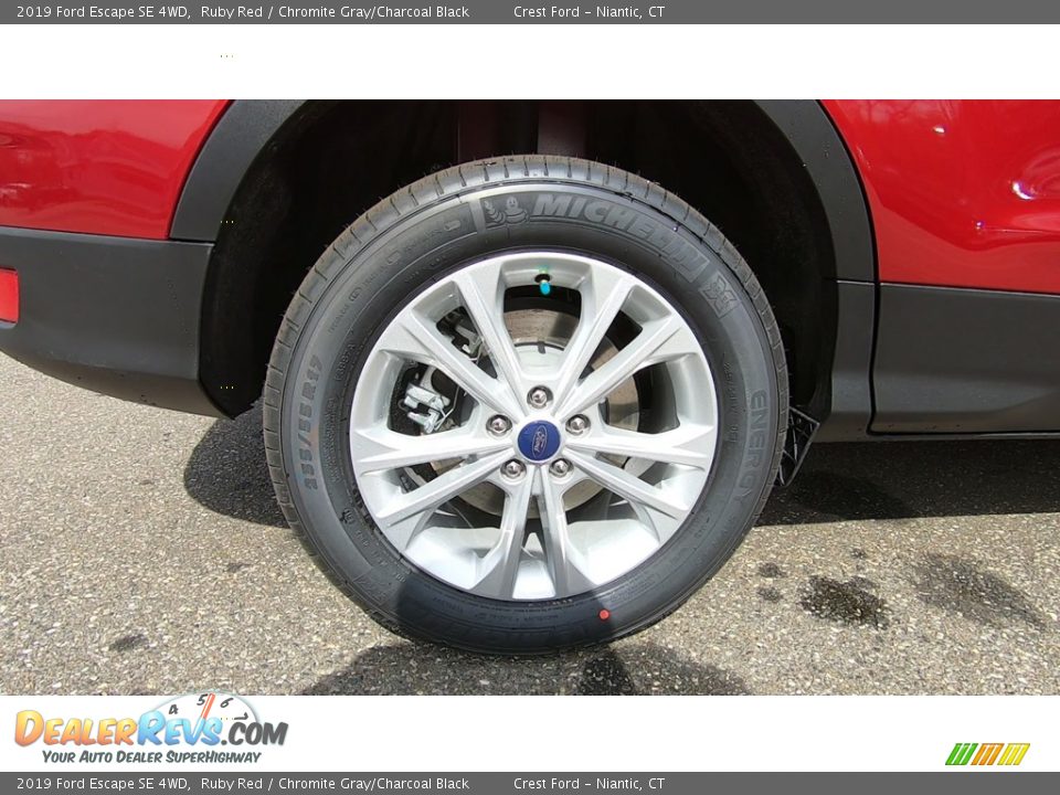 2019 Ford Escape SE 4WD Ruby Red / Chromite Gray/Charcoal Black Photo #22
