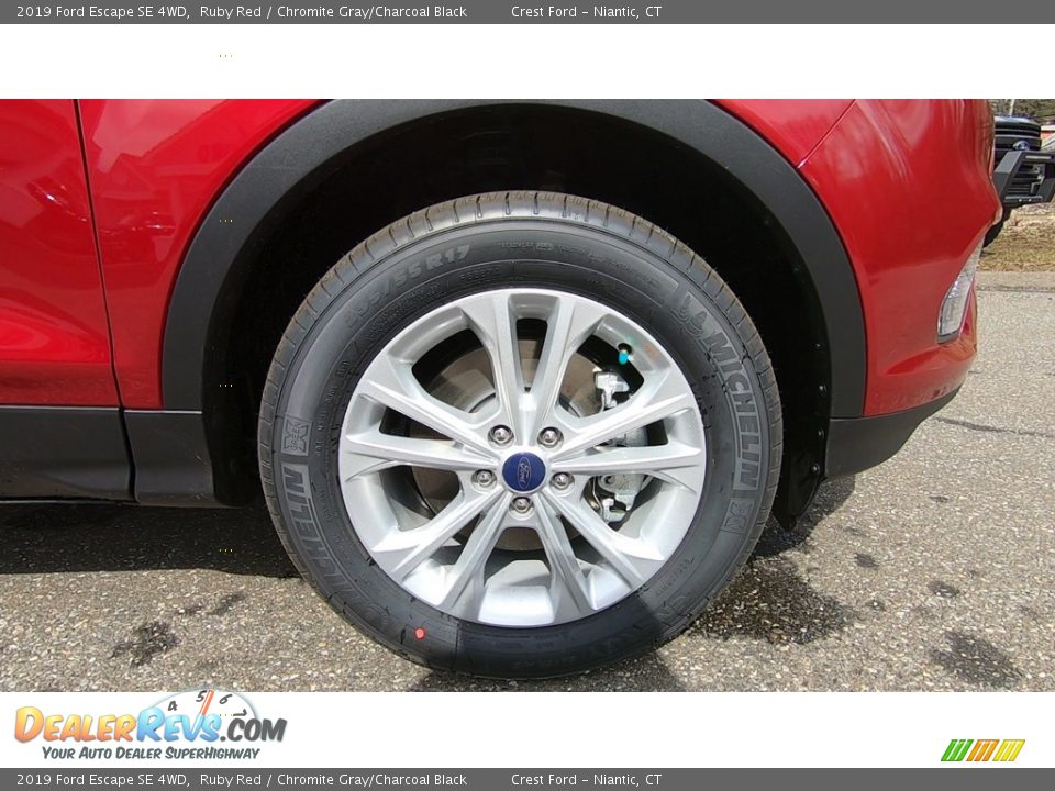 2019 Ford Escape SE 4WD Ruby Red / Chromite Gray/Charcoal Black Photo #26