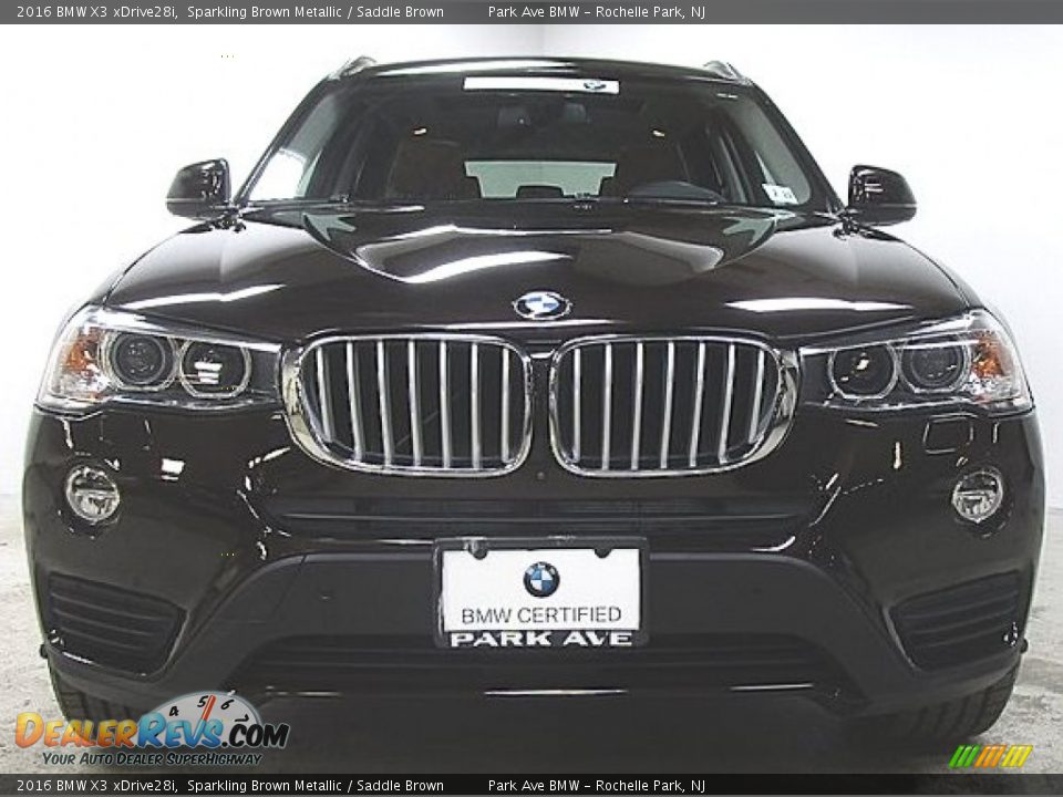2016 BMW X3 xDrive28i Sparkling Brown Metallic / Saddle Brown Photo #5