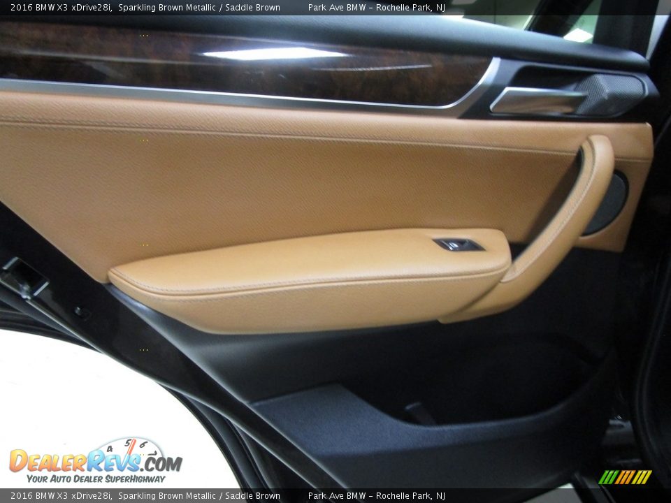 2016 BMW X3 xDrive28i Sparkling Brown Metallic / Saddle Brown Photo #9