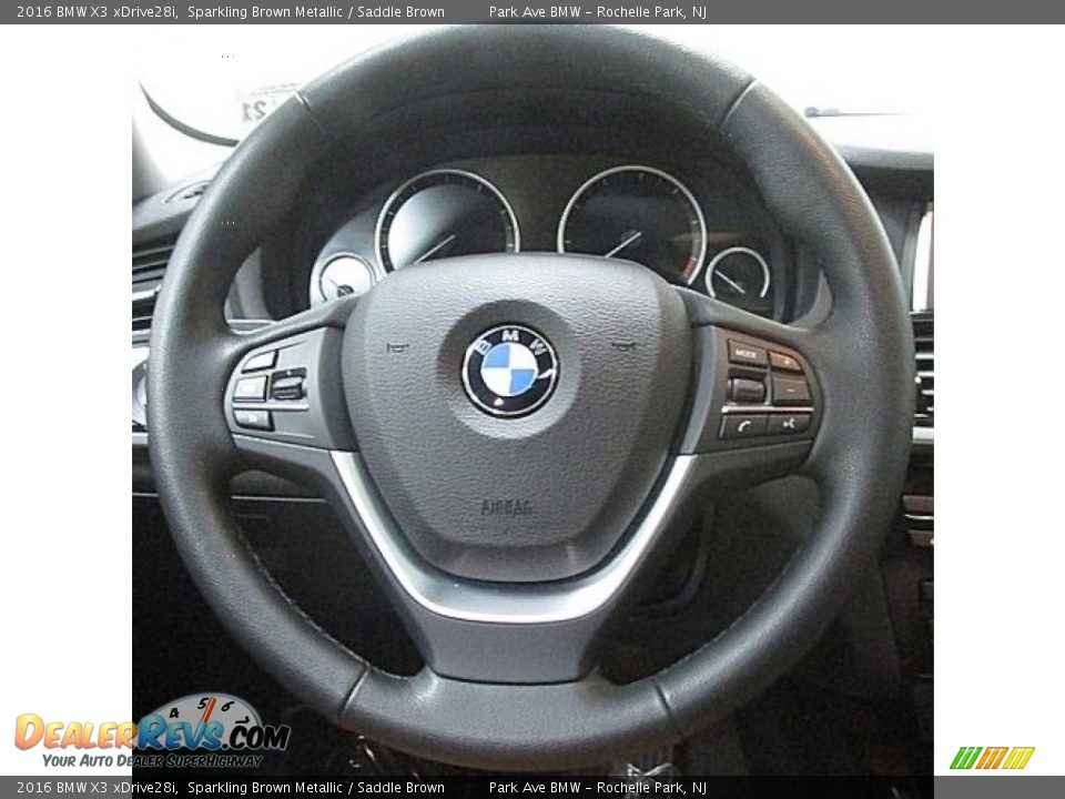 2016 BMW X3 xDrive28i Sparkling Brown Metallic / Saddle Brown Photo #22