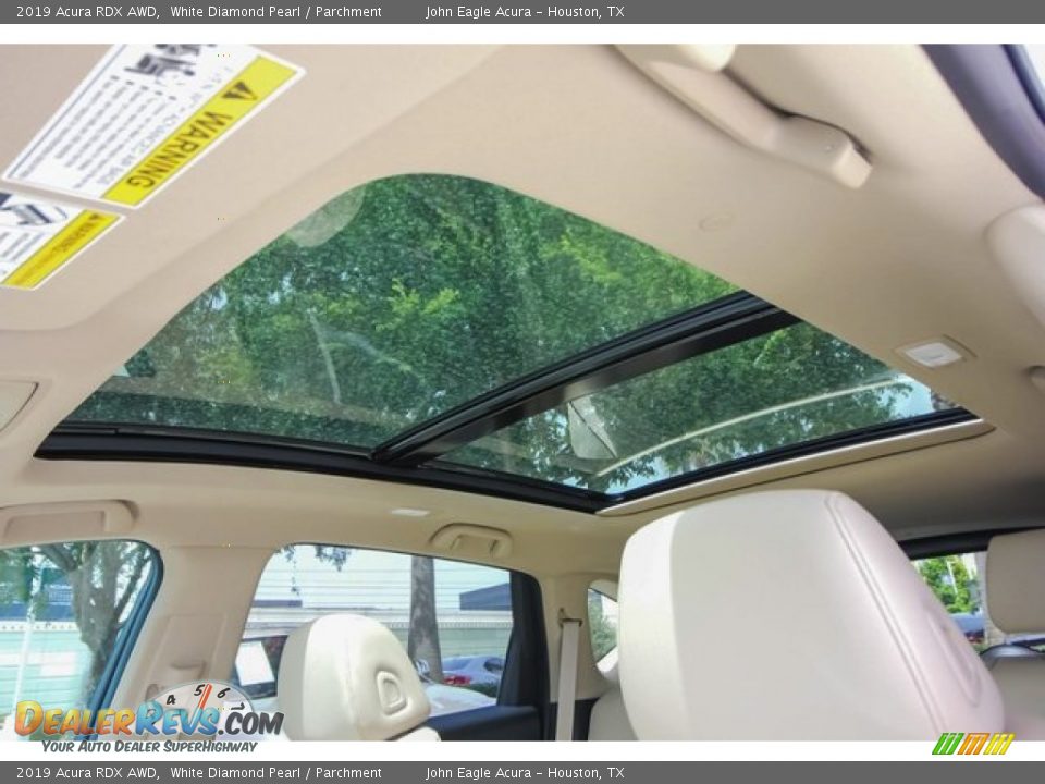2019 Acura RDX AWD White Diamond Pearl / Parchment Photo #14