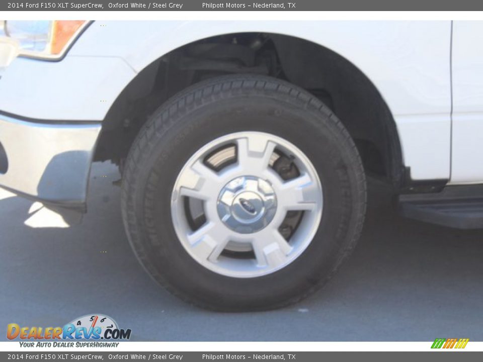 2014 Ford F150 XLT SuperCrew Oxford White / Steel Grey Photo #5