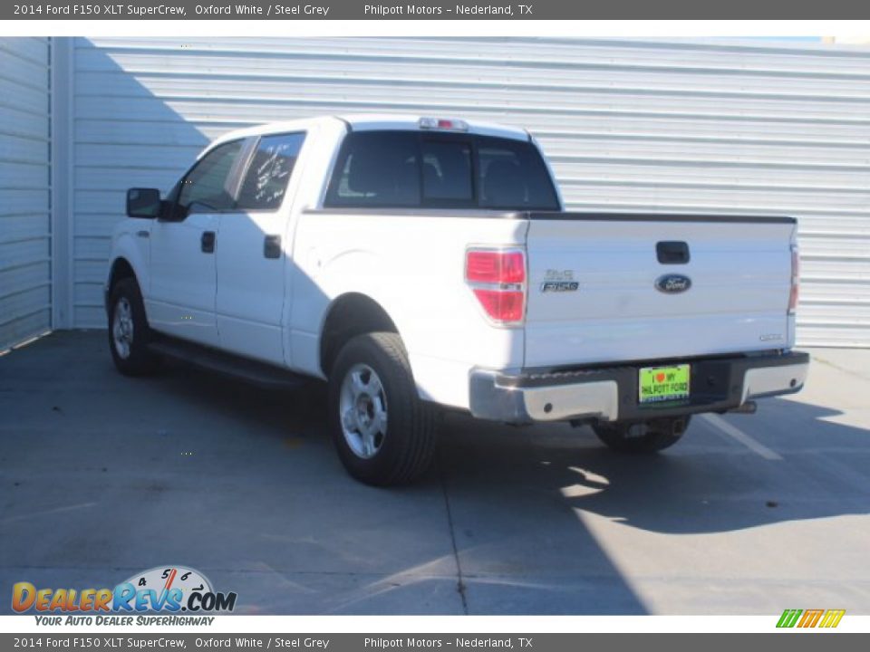 2014 Ford F150 XLT SuperCrew Oxford White / Steel Grey Photo #6