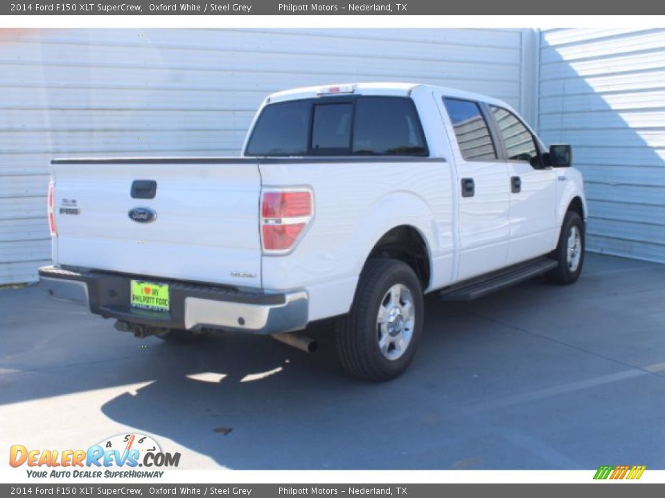 2014 Ford F150 XLT SuperCrew Oxford White / Steel Grey Photo #8