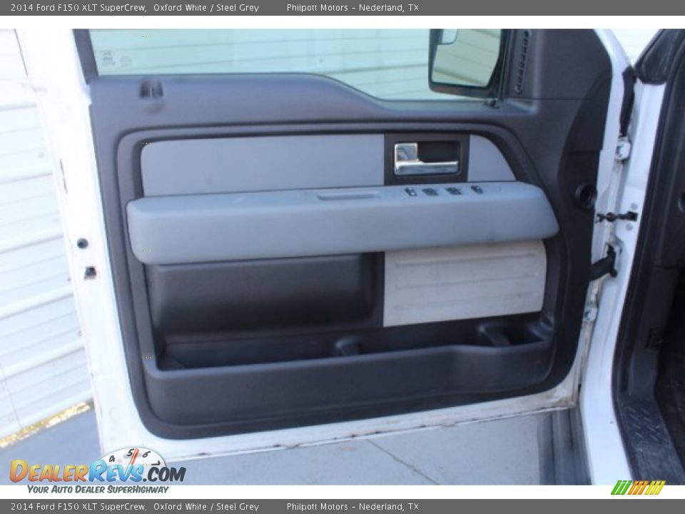 2014 Ford F150 XLT SuperCrew Oxford White / Steel Grey Photo #9