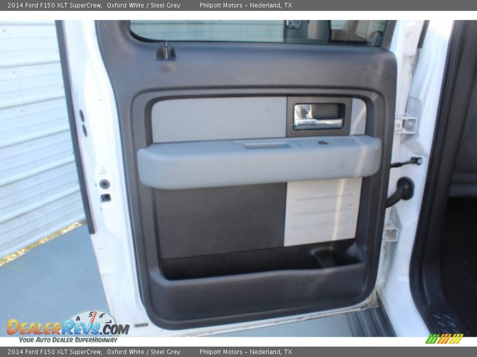 2014 Ford F150 XLT SuperCrew Oxford White / Steel Grey Photo #16