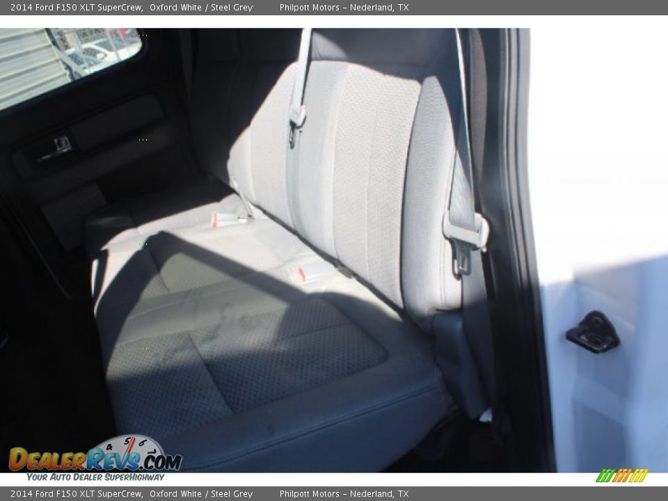 2014 Ford F150 XLT SuperCrew Oxford White / Steel Grey Photo #17