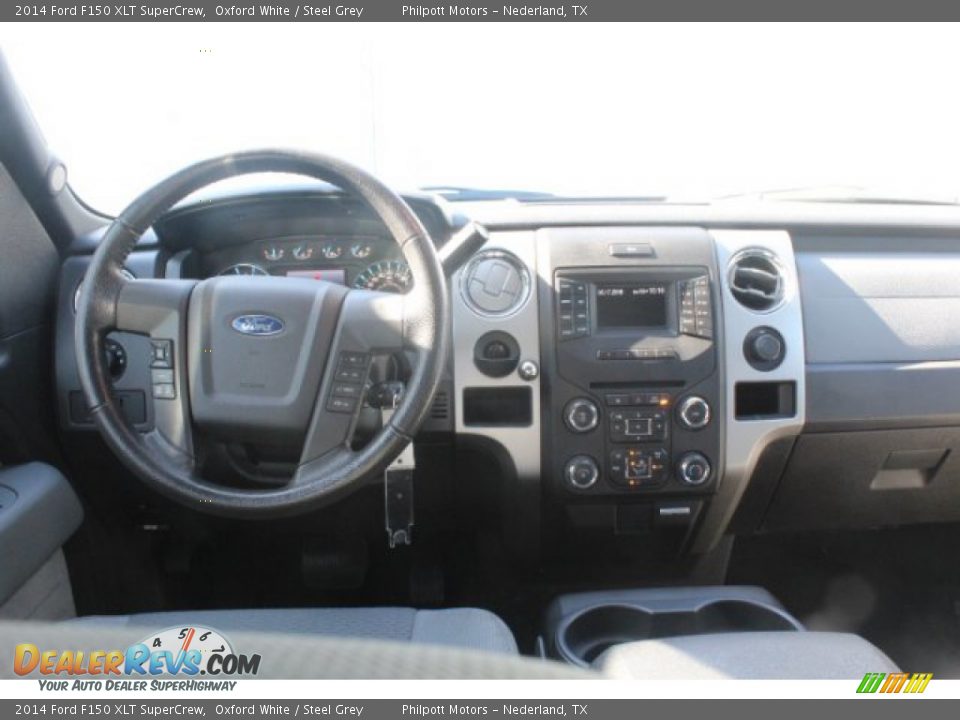 2014 Ford F150 XLT SuperCrew Oxford White / Steel Grey Photo #18