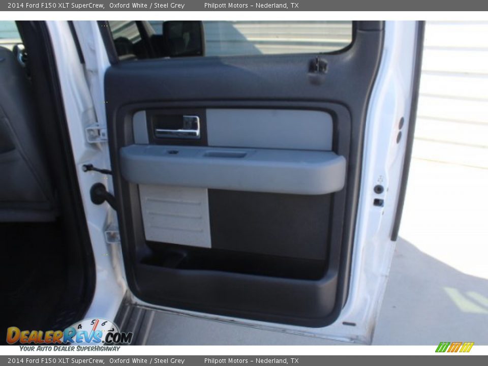 2014 Ford F150 XLT SuperCrew Oxford White / Steel Grey Photo #21