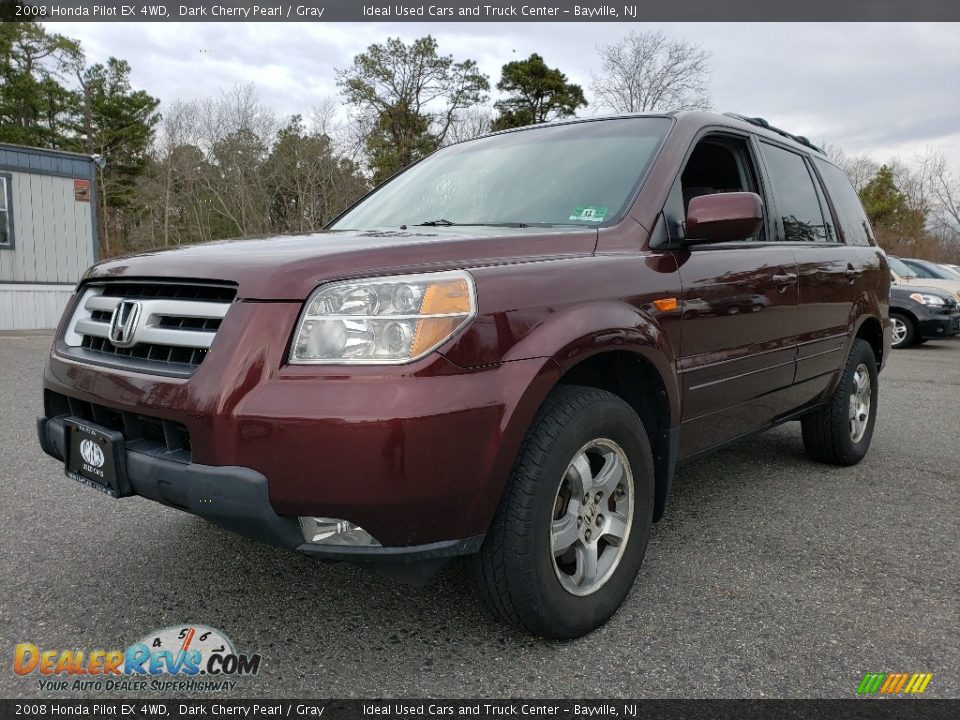 2008 Honda Pilot EX 4WD Dark Cherry Pearl / Gray Photo #1